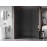 Mexen Kioto-X ścianka prysznicowa Walk-in 70 x 200 cm, transparent 10 mm, różowe złoto - 800-070-101-60-00-X
