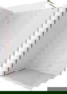 Mexen Kioto-X ścianka prysznicowa Walk-in 110 x 200 cm, transparent 10 mm, różowe złoto - 800-110-101-60-00-X