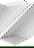 Mexen Kioto-X ścianka prysznicowa Walk-in 150 x 200 cm, transparent 10 mm, różowe złoto - 800-150-101-60-00-X