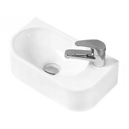 Mexen Viera umywalka nablatowa lewa 40 x 21 cm, biała - 21274000L