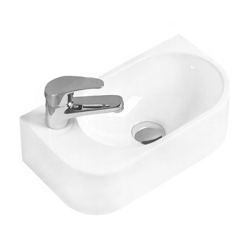Mexen Viera umywalka nablatowa prawa 40 x 21 cm, biała 21274000R