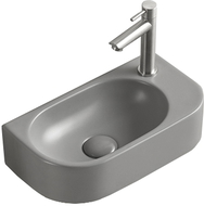 Mexen Viera umywalka nablatowa lewa 40 x 21 cm, szara jasna mat - 21274061L