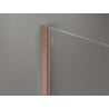 Mexen Kioto-X ścianka prysznicowa Walk-in 140 x 200 cm, transparent 10 mm, miedź szczotkowana - 800-140-101-65-00-X