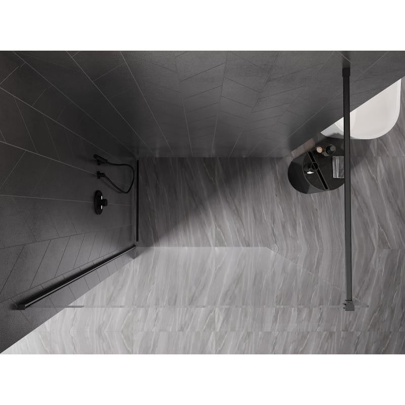 Mexen Kioto-X ścianka prysznicowa Walk-in 70 x 200 cm, transparent 10 mm, gun gray szczotkowany - 800-070-101-66-00-X