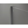 Mexen Kioto-X ścianka prysznicowa Walk-in 90 x 200 cm, transparent 10 mm, gun gray szczotkowany - 800-090-101-66-00-X