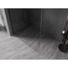 Mexen Kioto-X ścianka prysznicowa Walk-in 150 x 200 cm, transparent 10 mm, czarna - 800-150-101-70-00-X