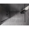 Mexen Kioto-X ścianka prysznicowa Walk-in 90 x 200 cm, transparent 10 mm, gun metal - 800-090-101-95-00-X