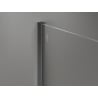 Mexen Kioto-X ścianka prysznicowa Walk-in 110 x 200 cm, transparent 10 mm, gun metal - 800-110-101-95-00-X