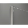 Mexen Kioto-X ścianka prysznicowa Walk-in 150 x 200 cm, transparent 10 mm, nikiel szczotkowany - 800-150-101-97-00-X