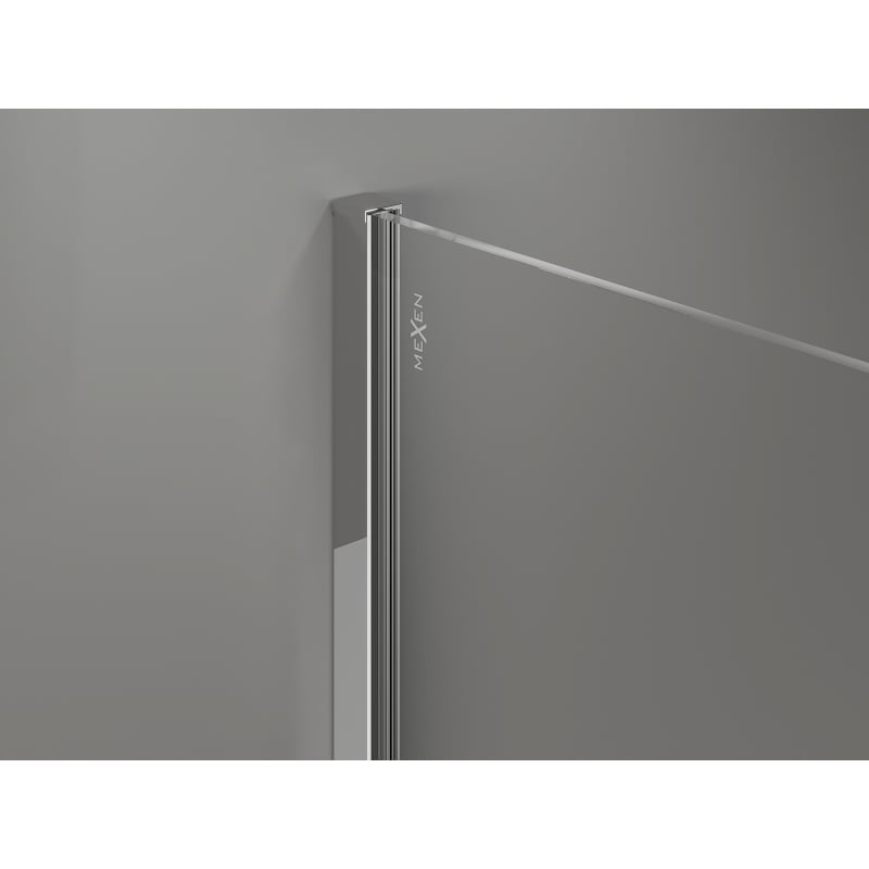 Mexen Kioto-X ścianka prysznicowa Walk-in 50 x 200 cm, szron 10 mm, chrom - 800-050-101-01-30-X