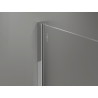 Mexen Kioto-X ścianka prysznicowa Walk-in 150 x 200 cm, szron 10 mm, chrom - 800-150-101-01-30-X