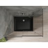 Mexen Omega kabina prysznicowa rozsuwana 100 x 90 cm, grafit, chrom + brodzik Flat, czarny - 825-100-090-01-40-4070