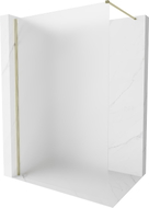 Mexen Kioto-X ścianka prysznicowa Walk-in 80 x 200 cm, szron 10 mm, złota - 800-080-101-50-30-X