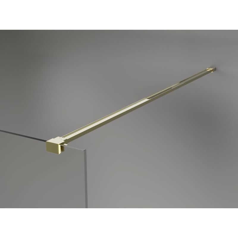 Mexen Kioto-X ścianka prysznicowa Walk-in 150 x 200 cm, szron 10 mm, złota - 800-150-101-50-30-X