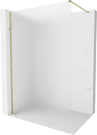 Mexen Kioto-X ścianka prysznicowa Walk-in 160 x 200 cm, szron 10 mm, złota - 800-160-101-50-30-X
