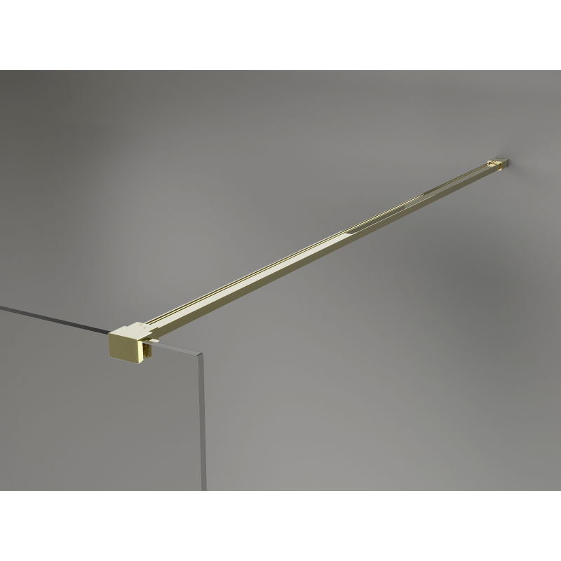 Mexen Kioto-X ścianka prysznicowa Walk-in 160 x 200 cm, szron 10 mm, złota - 800-160-101-50-30-X