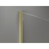 Mexen Kioto-X ścianka prysznicowa Walk-in 60 x 200 cm, szron 10 mm, złota szczotkowana - 800-060-101-55-30-X