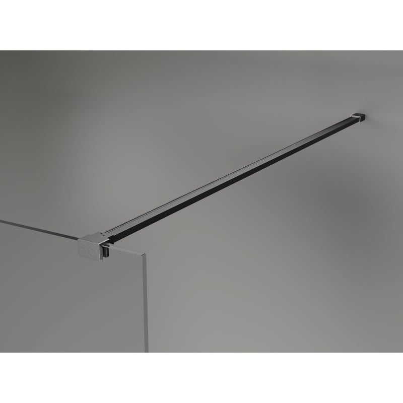 Mexen Kioto-X ścianka prysznicowa Walk-in 110 x 200 cm, szron 10 mm, gun gray szczotkowany - 800-110-101-66-30-X