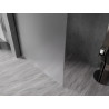 Mexen Kioto-X ścianka prysznicowa Walk-in 60 x 200 cm, szron 10 mm, czarna - 800-060-101-70-30-X