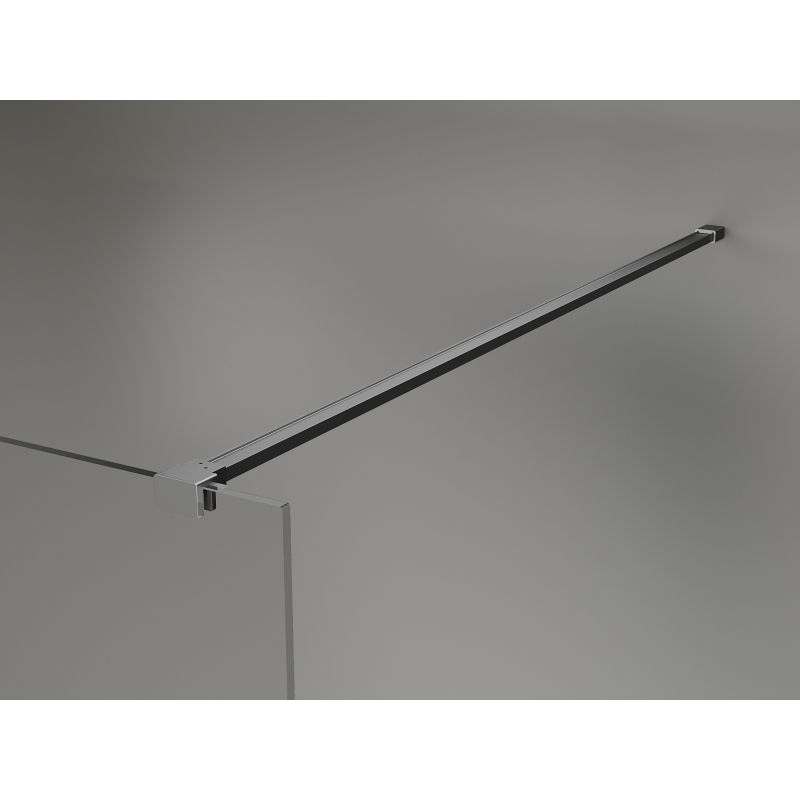 Mexen Kioto-X ścianka prysznicowa Walk-in 120 x 200 cm, szron 10 mm, gun metal - 800-120-101-95-30-X