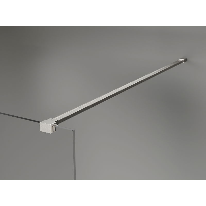 Mexen Kioto-X ścianka prysznicowa Walk-in 140 x 200 cm, szron 10 mm, nikiel szczotkowany - 800-140-101-97-30-X