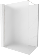 Mexen Kioto-X ścianka prysznicowa Walk-in 150 x 200 cm, szron 10 mm, nikiel szczotkowany - 800-150-101-97-30-X