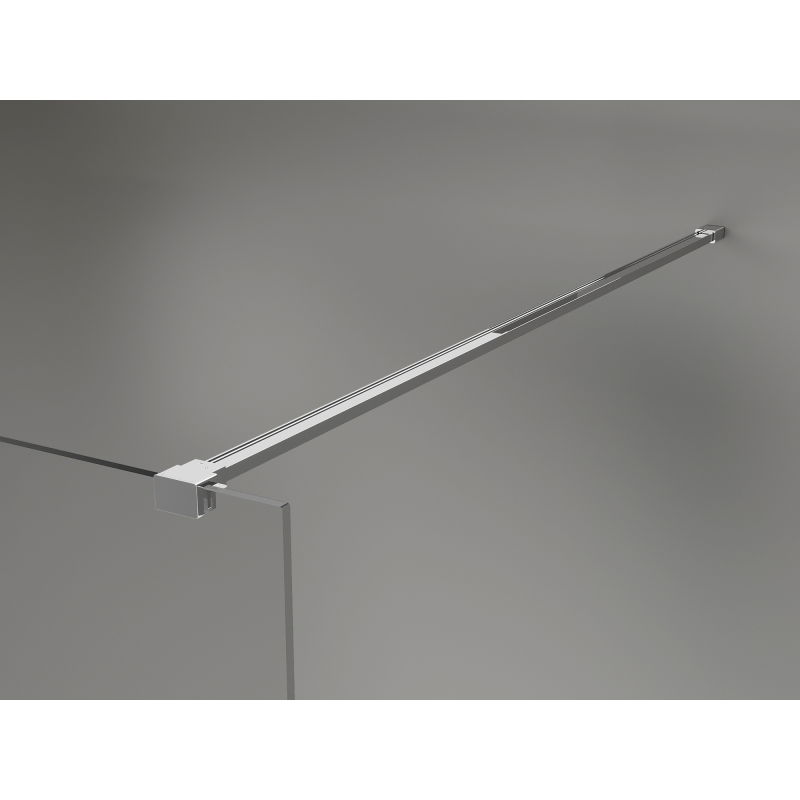 Mexen Kioto-X ścianka prysznicowa Walk-in 110 x 200 cm, grafit 10 mm, chrom - 800-110-101-01-40-X