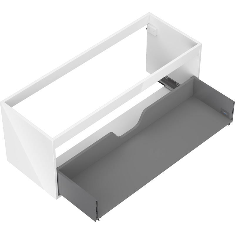Mexen Box-A korpus szafki podumywalkowej 120 cm, 1 szuflada, biały połysk - 91AX0-1200-470-1-00