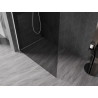 Mexen Kioto-X ścianka prysznicowa Walk-in 60 x 200 cm, grafit 10 mm, biała - 800-060-101-20-40-X