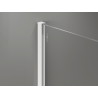Mexen Kioto-X ścianka prysznicowa Walk-in 60 x 200 cm, grafit 10 mm, biała - 800-060-101-20-40-X