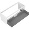 Mexen Box-A korpus szafki podumywalkowej 120 cm, 1 szuflada, biały mat - 91AX0-1200-470-1-01