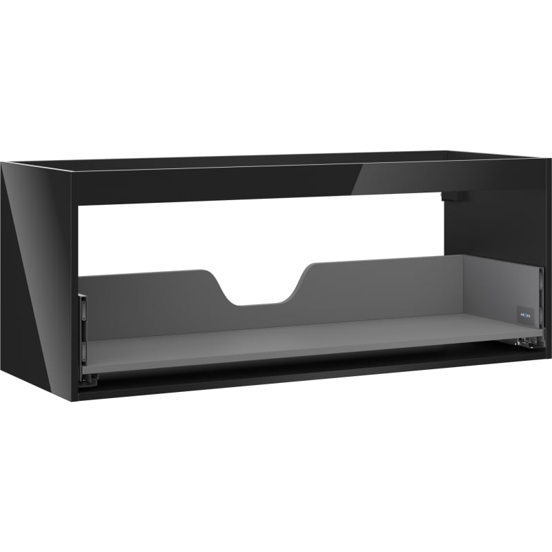 Mexen Box-A korpus szafki podumywalkowej 120 cm, 1 szuflada, czarny połysk - 91AX0-1200-470-1-70
