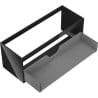 Mexen Box-A korpus szafki podumywalkowej 120 cm, 1 szuflada, czarny połysk - 91AX0-1200-470-1-70