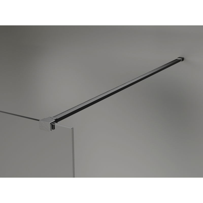 Mexen Kioto-X ścianka prysznicowa Walk-in 70 x 200 cm, grafit 10 mm, gun gray szczotkowany - 800-070-101-66-40-X