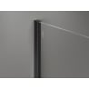 Mexen Kioto-X ścianka prysznicowa Walk-in 60 x 200 cm, grafit 10 mm, czarna - 800-060-101-70-40-X