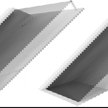 Mexen Kioto-X ścianka prysznicowa Walk-in 160 x 200 cm, grafit 10 mm, nikiel szczotkowany - 800-160-101-97-40-X