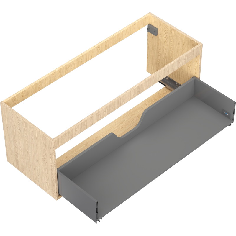 Mexen Box-A korpus szafki podumywalkowej 120 cm, 1 szuflada, dąb - 91AX0-1200-470-1-81