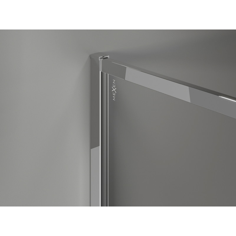 Mexen Kioto-XF ścianka prysznicowa Walk-in z ramką 70 x 202 cm, transparent 10 mm, chrom - 800-070-104-01-00-X