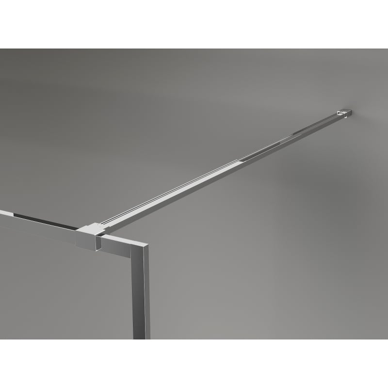 Mexen Kioto-XF ścianka prysznicowa Walk-in z ramką 80 x 202 cm, transparent 10 mm, chrom - 800-080-104-01-00-X