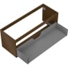 Mexen Box-A korpus szafki podumywalkowej 120 cm, 1 szuflada, orzech - 91AX0-1200-470-1-86