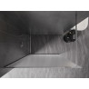 Mexen Kioto-XF ścianka prysznicowa Walk-in z ramką 160 x 202 cm, szron 10 mm, chrom - 800-160-104-01-30-X