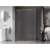 Mexen Kioto-XF ścianka prysznicowa Walk-in z ramką 90 x 202 cm, szron 10 mm, złota szczotkowana - 800-090-104-55-30-X