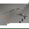 Mexen Kioto-XF ścianka prysznicowa Walk-in z ramką 130 x 202 cm, szron 10 mm, różowe złoto - 800-130-104-60-30-X