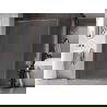 Mexen Kioto-XF ścianka prysznicowa Walk-in z ramką 110 x 202 cm, szron 10 mm, miedź szczotkowana - 800-110-104-65-30-X