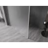 Mexen Kioto-XF ścianka prysznicowa Walk-in z ramką 60 x 202 cm, szron 10 mm, nikiel szczotkowany - 800-060-104-97-30-X
