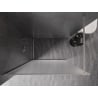 Mexen Kioto-XF ścianka prysznicowa Walk-in z ramką 60 x 202 cm, szron 10 mm, nikiel szczotkowany - 800-060-104-97-30-X
