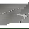 Mexen Kioto-XF ścianka prysznicowa Walk-in z ramką 70 x 202 cm, szron 10 mm, nikiel szczotkowany - 800-070-104-97-30-X