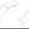 Mexen Kioto-XF ścianka prysznicowa Walk-in z ramką 120 x 202 cm, szron 10 mm, nikiel szczotkowany - 800-120-104-97-30-X