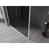 Mexen Kioto-XF ścianka prysznicowa Walk-in z ramką 160 x 202 cm, grafit 10 mm, biała - 800-160-104-20-40-X