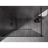 Mexen Kioto-XF ścianka prysznicowa Walk-in z ramką 100 x 202 cm, grafit 10 mm, czarna - 800-100-104-70-40-X